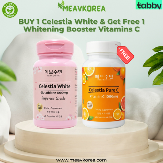 BUY 1 Celestia White & Get Free 1 Whitening Booster Vitamins C