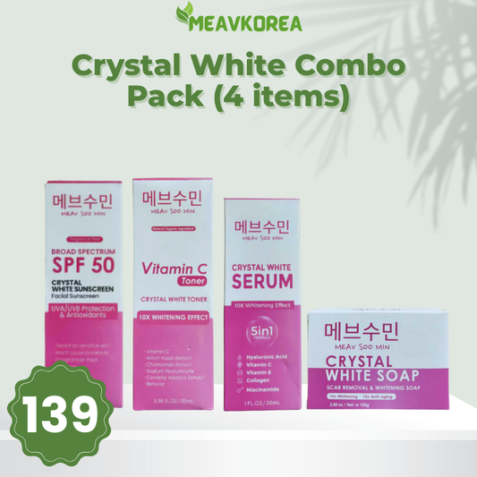 Crystal White Combo Pack (4 items)