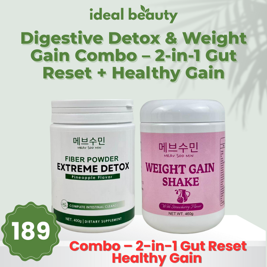 Digestive Detox & Weight Gain Combo – 2-in-1 Gut Reset + Healthy Gain